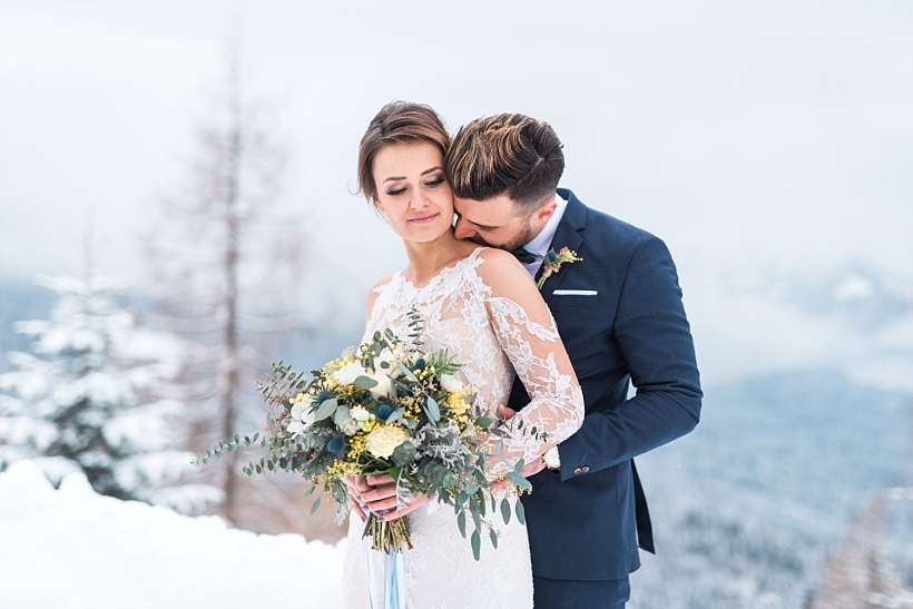 Hochzeitsfotograf Kufstein Hinterthiersee Tirol Österreich - Hochzeit Kala Alm Styled Shooting - Winter Mountain Elopement