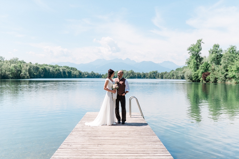 Hochzeitsfotos in Rosenheim am Happinger See