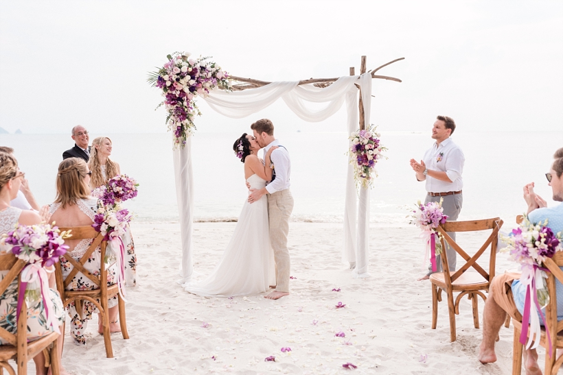 Hochzeit am Strand von Koh Samui