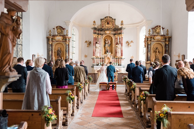 Hochzeitsfotos Marina Bernried St. Peter und Paul Kirche Tutzing