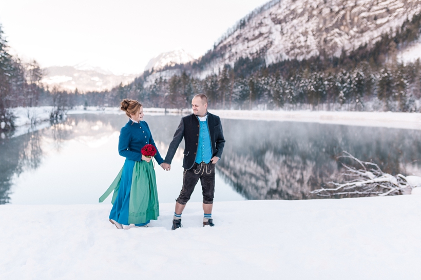 Hochzeit im Winter am Bluntausee bei Salzburg und St. Johann im Pongau