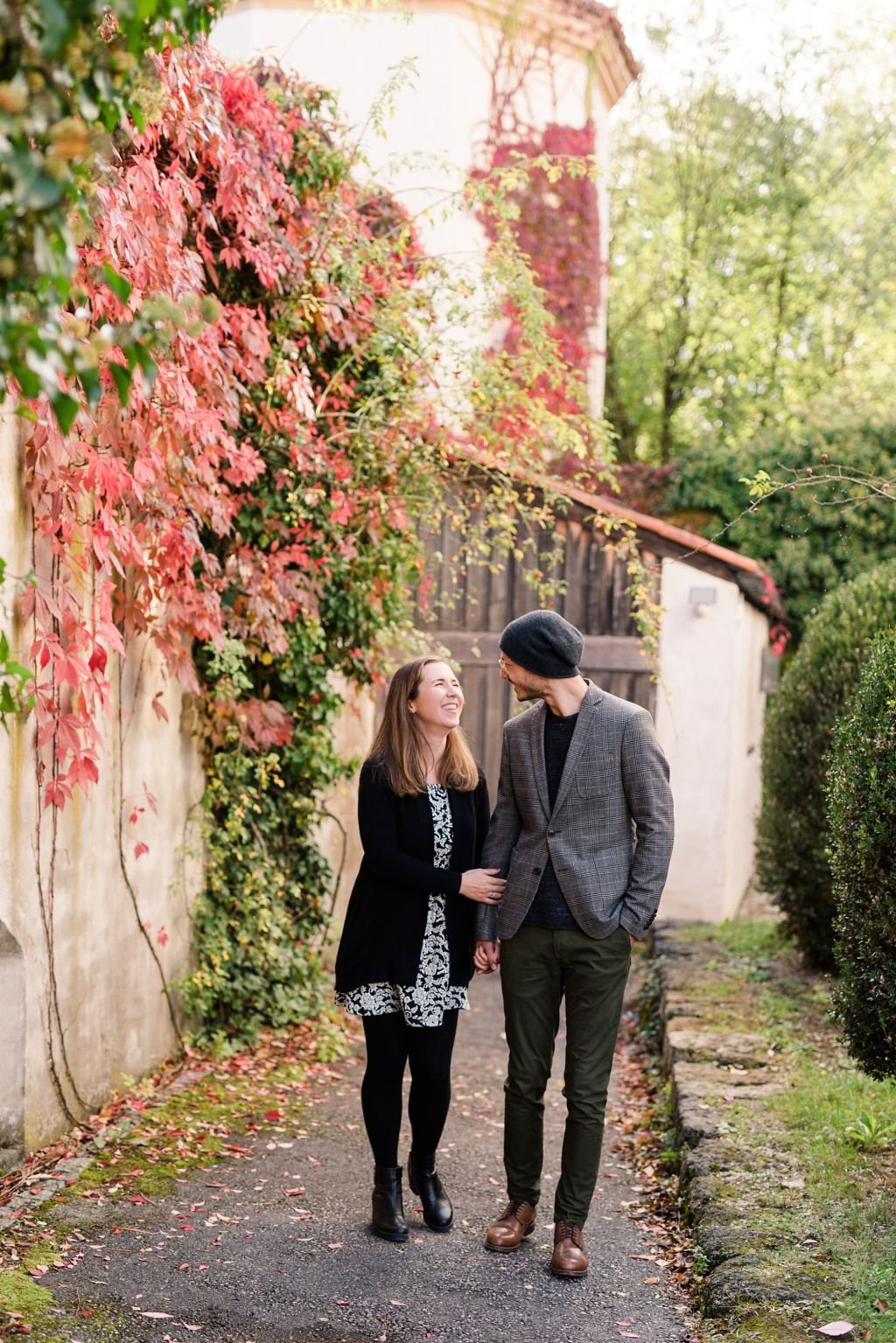 Verlobtes Paar am Schloss Blutenburg