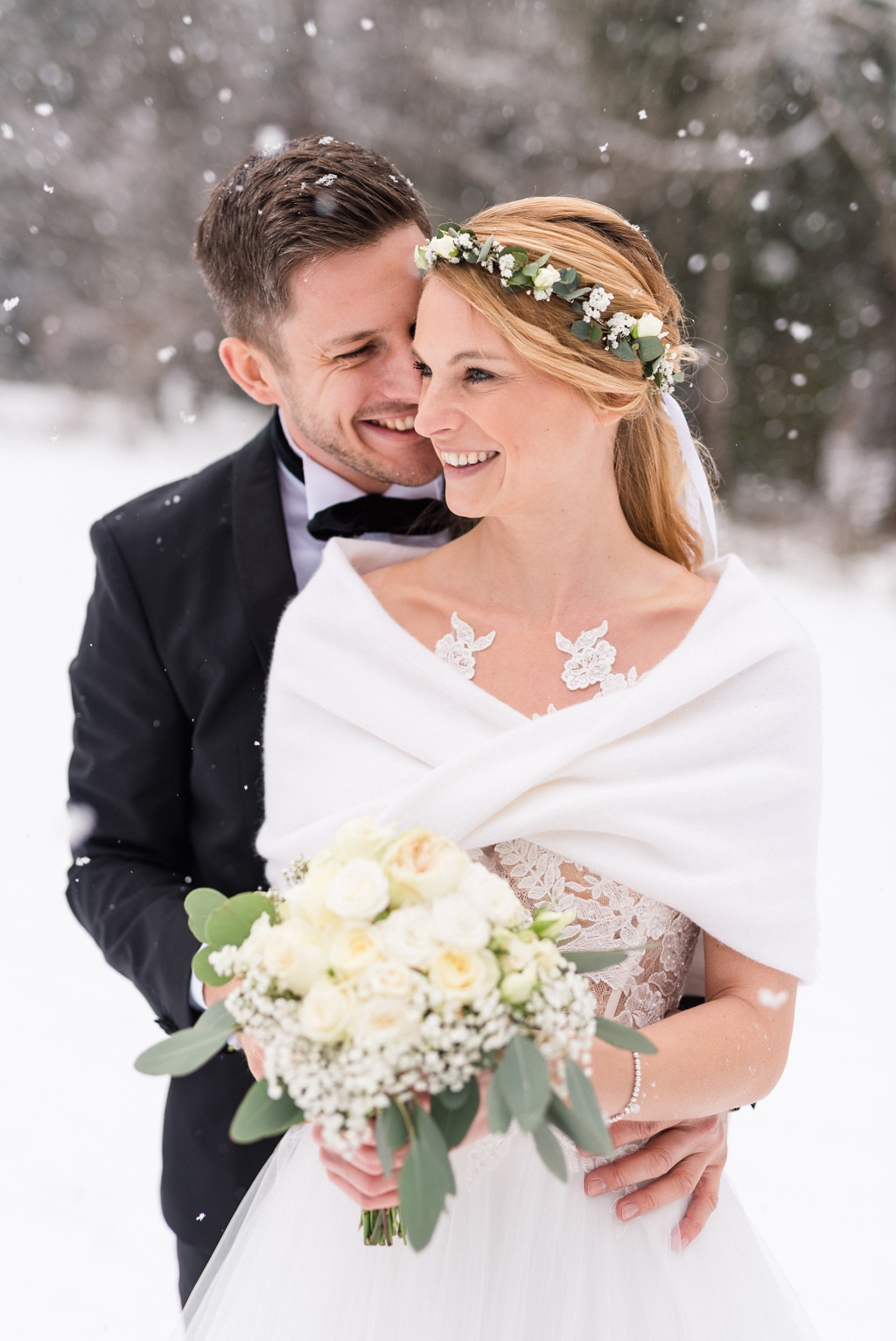 Hochzeit im Winter am Tatzlwurm