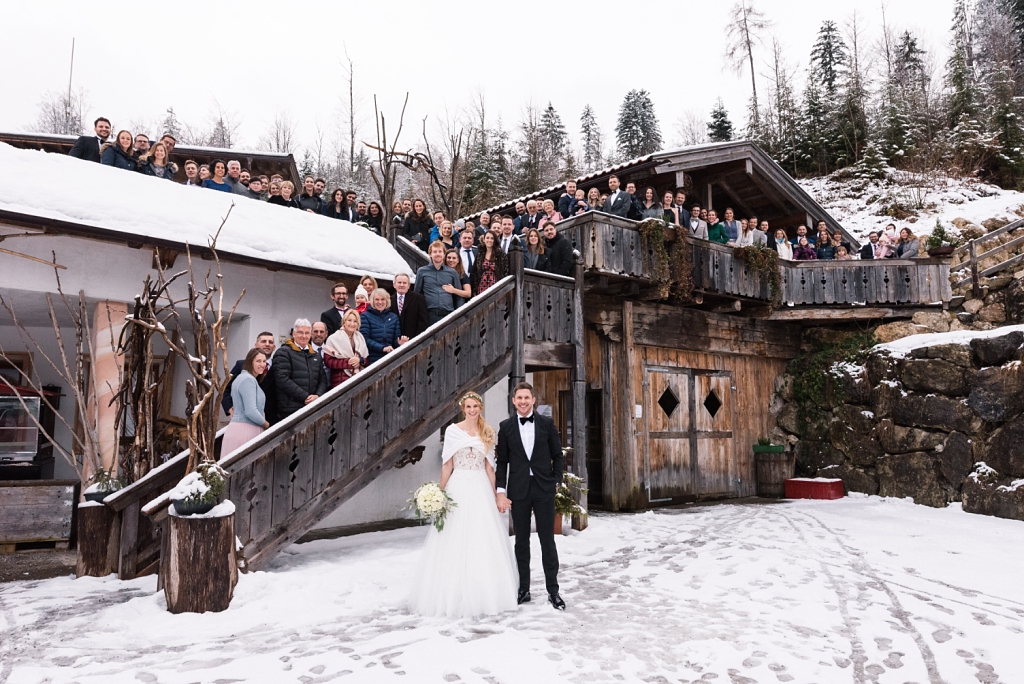 Hochzeit im Winter am Tatzlwurm