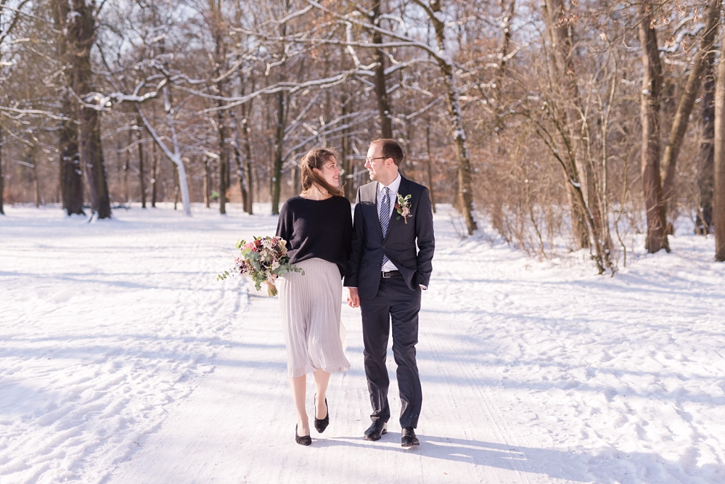 Hochzeitsfotos im Winter